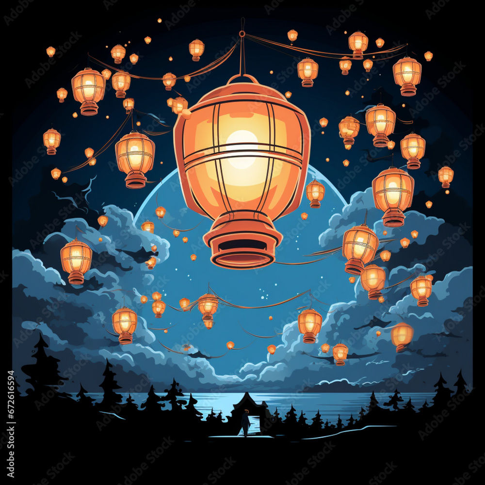 Obraz premium lantern in the night