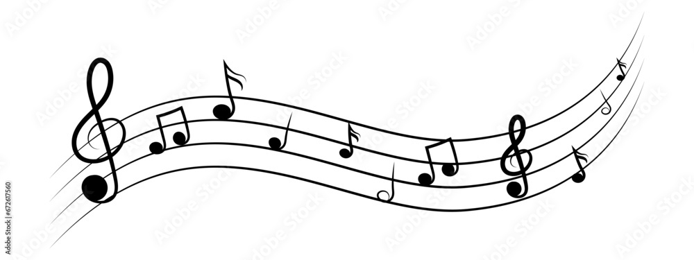 Musical note. Vector isolated on isolated background. Illustration of music sound, tune bass treble. Vector EPS 10 Musical note. Vector isolated on isolated background. Illustration of music sound, tune bass treble. Vector EPS 10