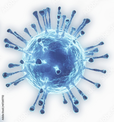 Virus or bacteria. 3D Illustration.