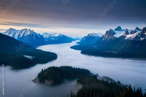 lake in the mountains