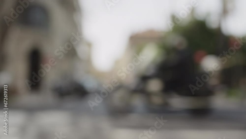 Wallpaper Mural Out of focus background of city street of Nice Torontodigital.ca