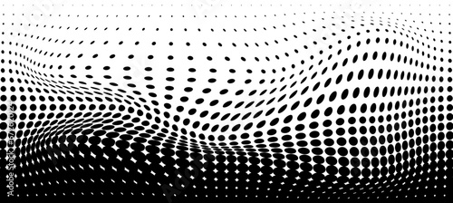 Halftone gradient vector background for banner, poster, flyer, business card on white background.