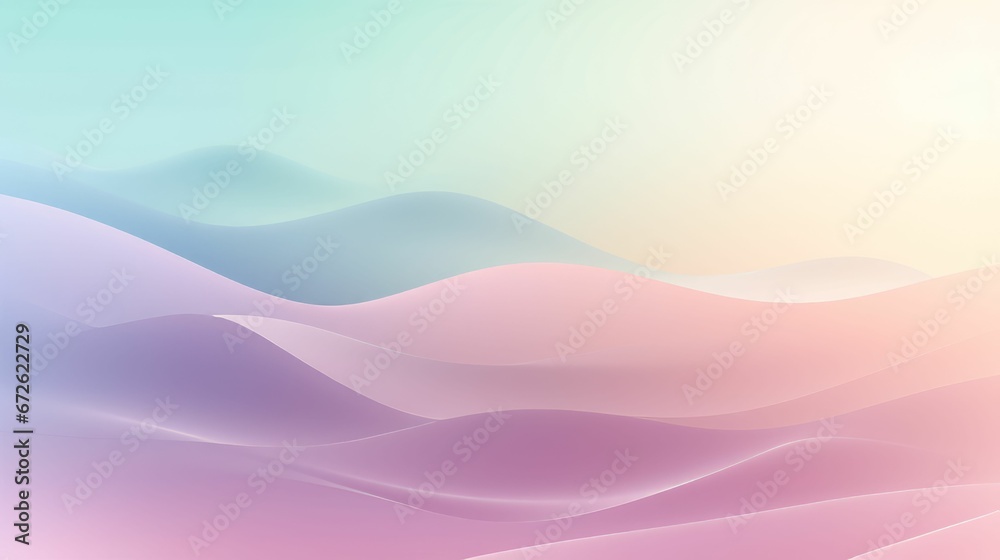 AI generated illustration of a soft gradient colored background