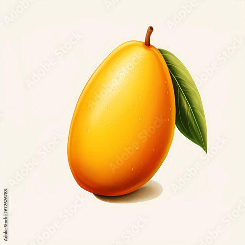 cartoon mango illustration 