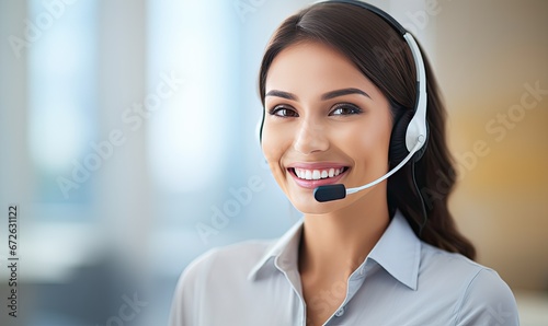 A Happy Customer Service Representative Assisting With a Smile