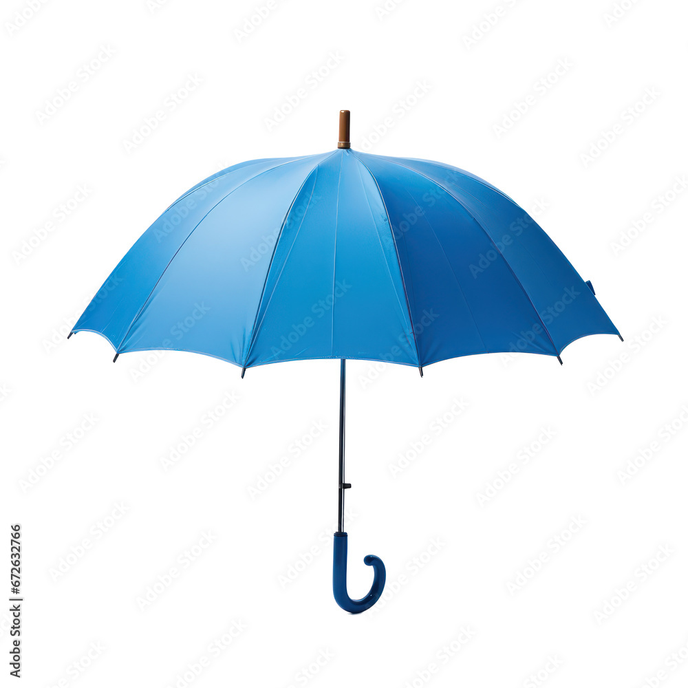 blue umbrella isolated on transparent background,transparency  - obrazy, fototapety, plakaty 