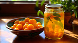 Homemade kumquat vinegar