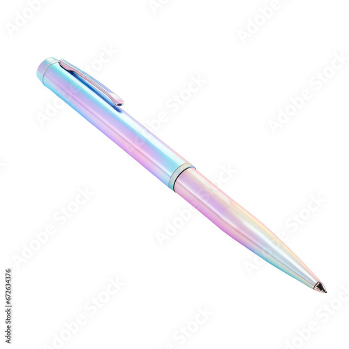 holographic pen isolated on transparent background,transparency 