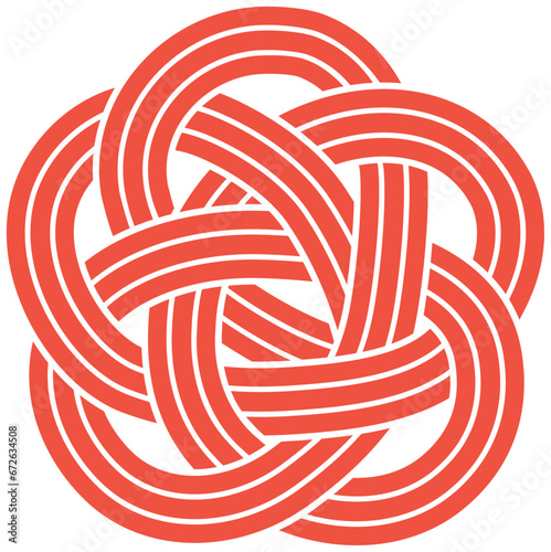 かわいい水引の飾り　梅結び