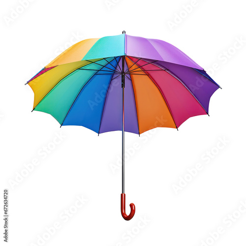 rainbow umbrella isolated on transparent background transparency 