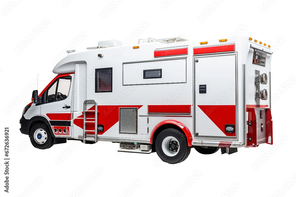 Emergency Medical Gear Ambulance Equipment Isolated on transparent background