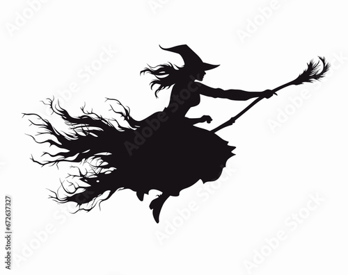 witch with broom