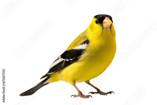 American Goldfinch Beauty in Serene Isolated on transparent background