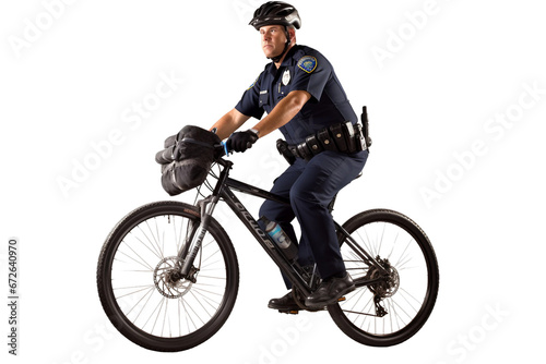 Urban Security Law Enforcement Mobility Isolated on transparent background
