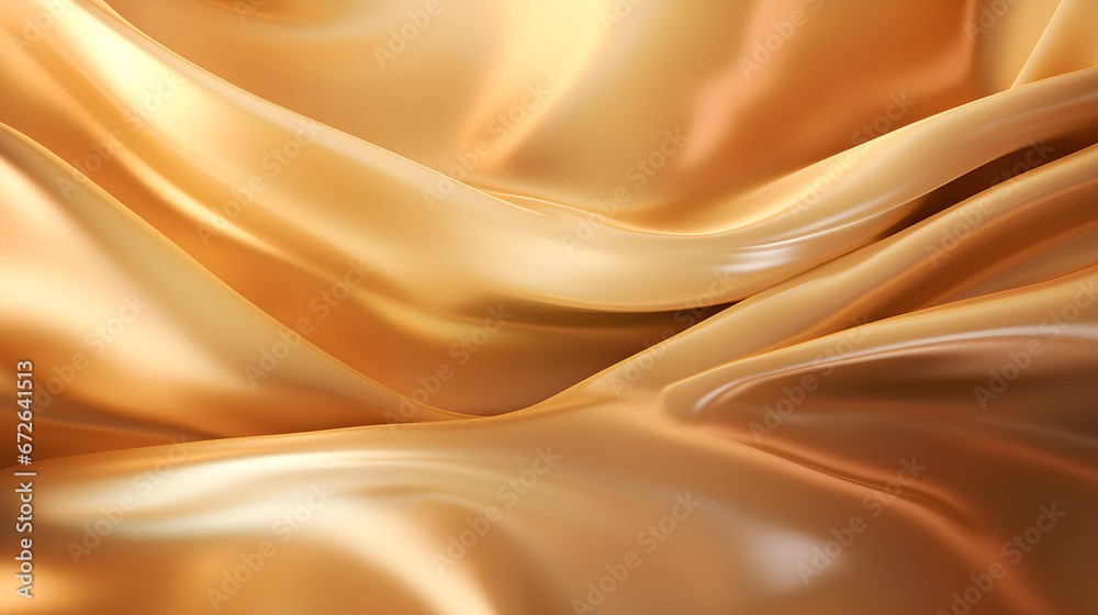 Fototapeta premium Bright beautiful golden satin background