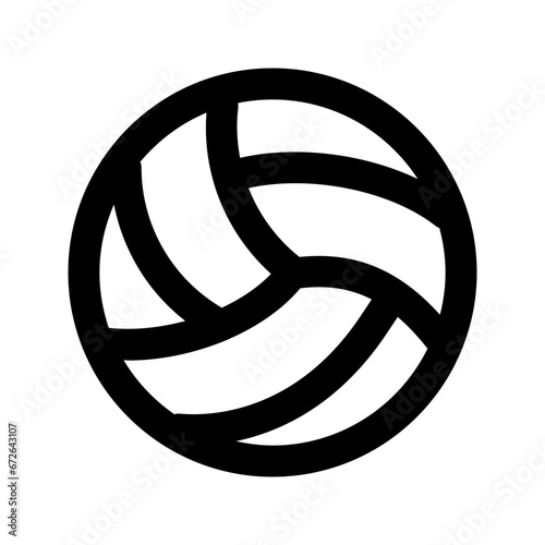 volleyball line icon