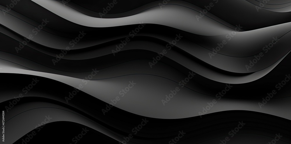 Black smooth curves abstract background. Black smooth curves abstract background.
