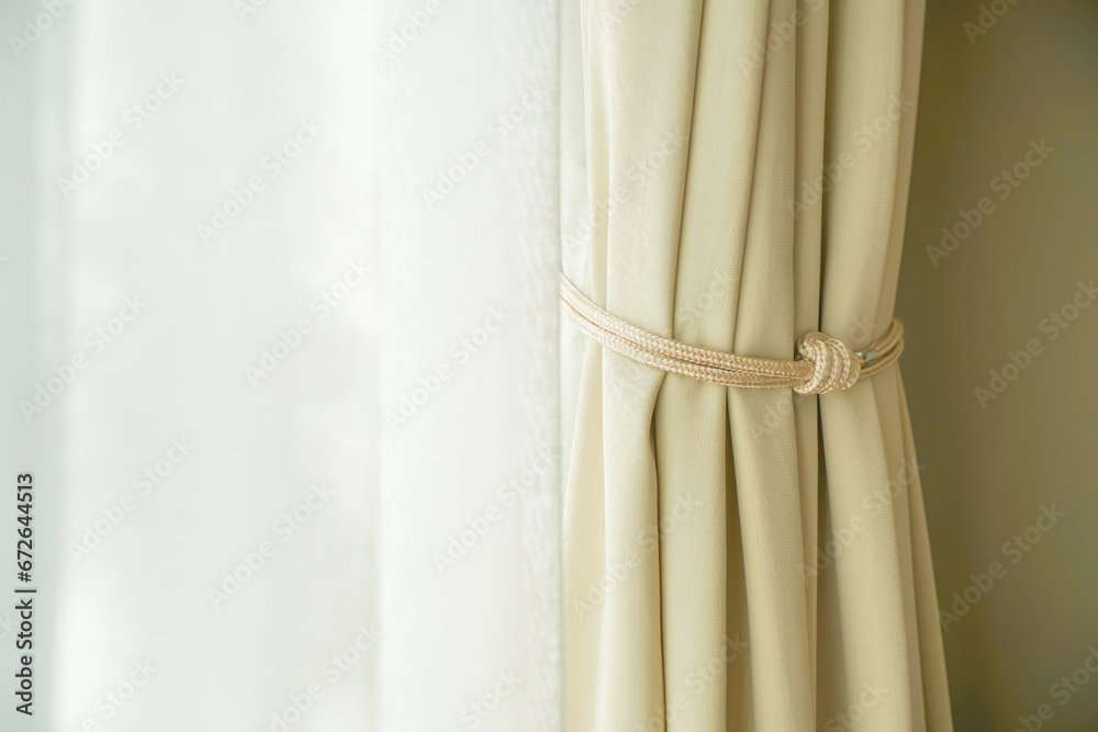 curtain with window and sunlight curtain with window and sunlight