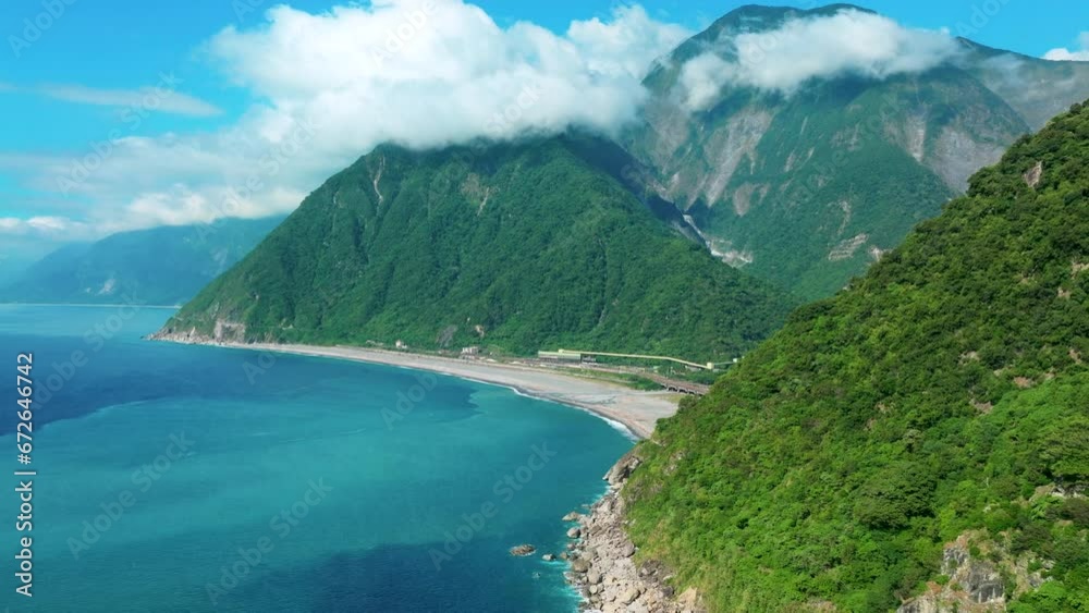 Aerial view of Taroko National Park in Hualien, Taiwan. Aerial view of Taroko National Park in Hualien, Taiwan.
