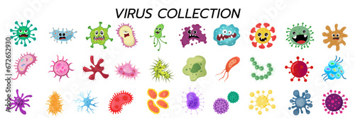 molecule, virus and Bacteria environment