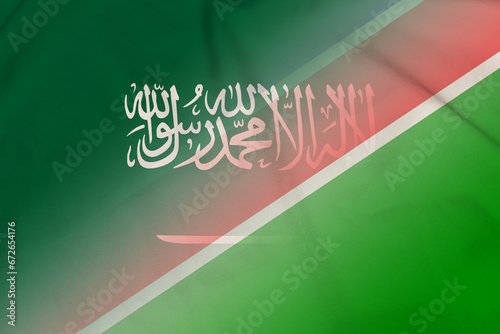 Saudi Arabia and Namibia national flag transborder contract NAM SAU