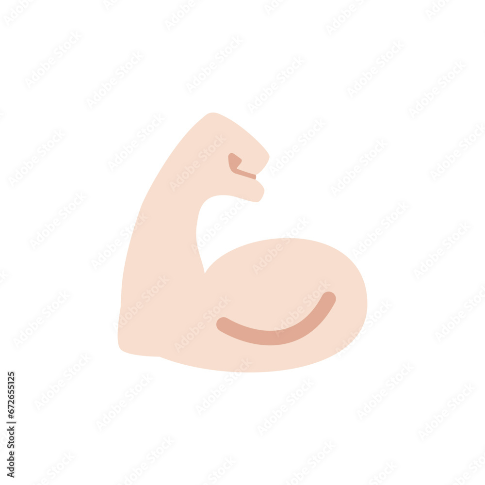 Flexed Biceps: Light Skin Tone Flexed Biceps: Light Skin Tone