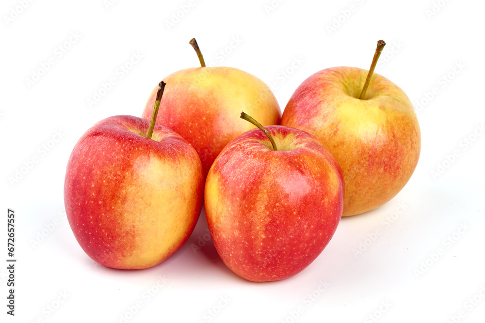 Red apples, isolated on white background. Red apples, isolated on white background.