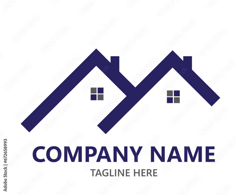 Real Estate logo company bussiness