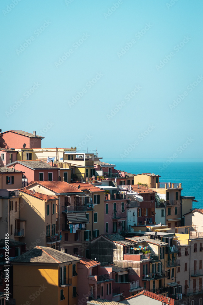 view of the city cinque terre