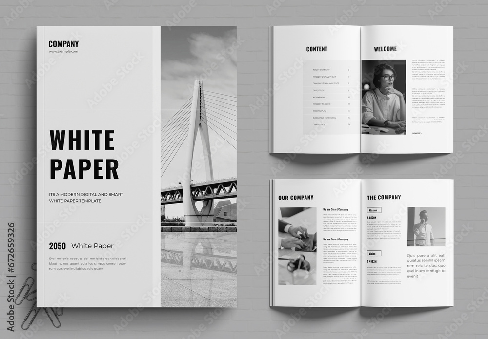 White Paper Template Stock Template | Adobe Stock white-paper-template-stockindesign