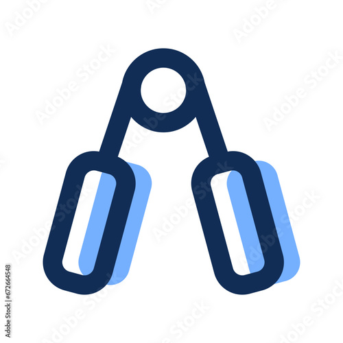 hand grip filled line icon