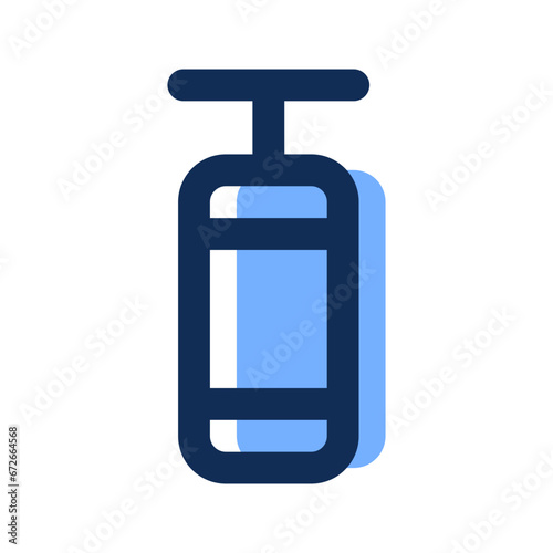 punching bag filled line icon