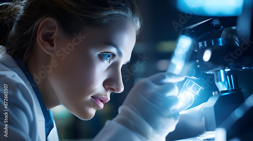 Destacados médicos e investigadores haciendo su labor en el laboratorio clínico.