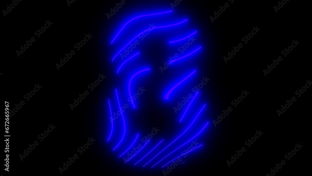 Number 8 animated background with wave and neon style Number 8 animated background with wave and neon style