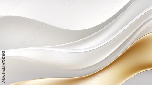 luxury white background with golden line element