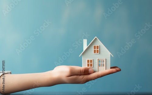 Tiny Hand Holds Mini House