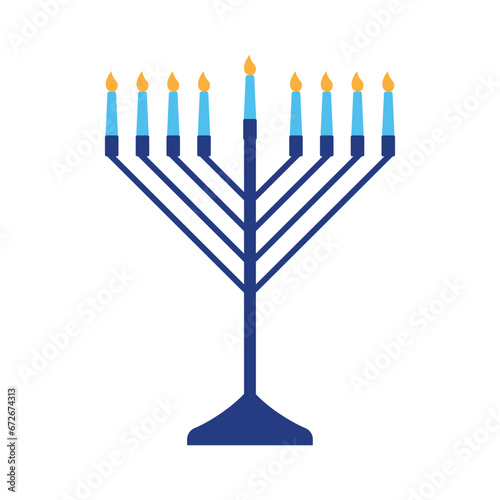 menorah vector illustration