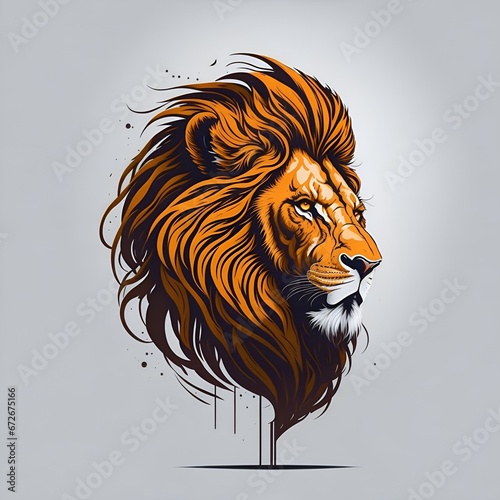 tiger head vector illustration t shirt logo design