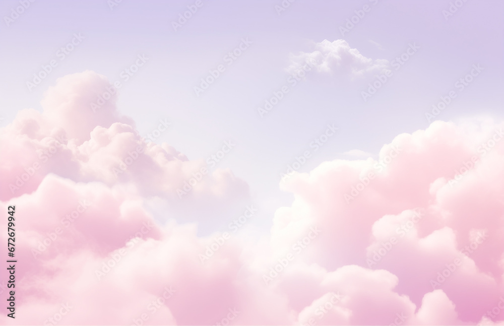 Ethereal Skies: Abstract Pink Cloud Textures for a Sky Background - A Flat Lay Composition Conjuring the Delicate Beauty of Pastel Skies and an Ethereal Atmosphere