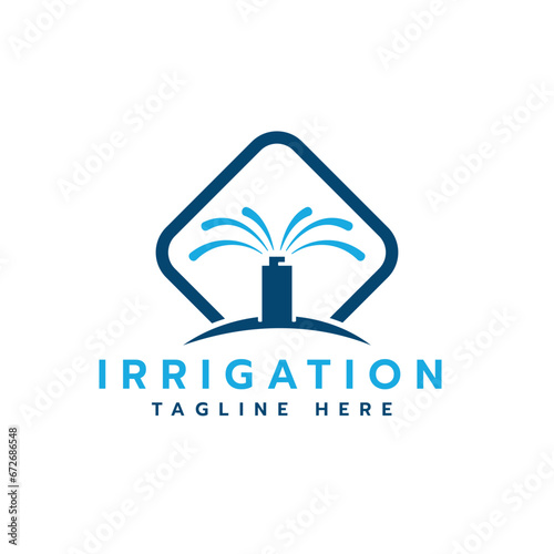 Irrigation service creative modern logo design