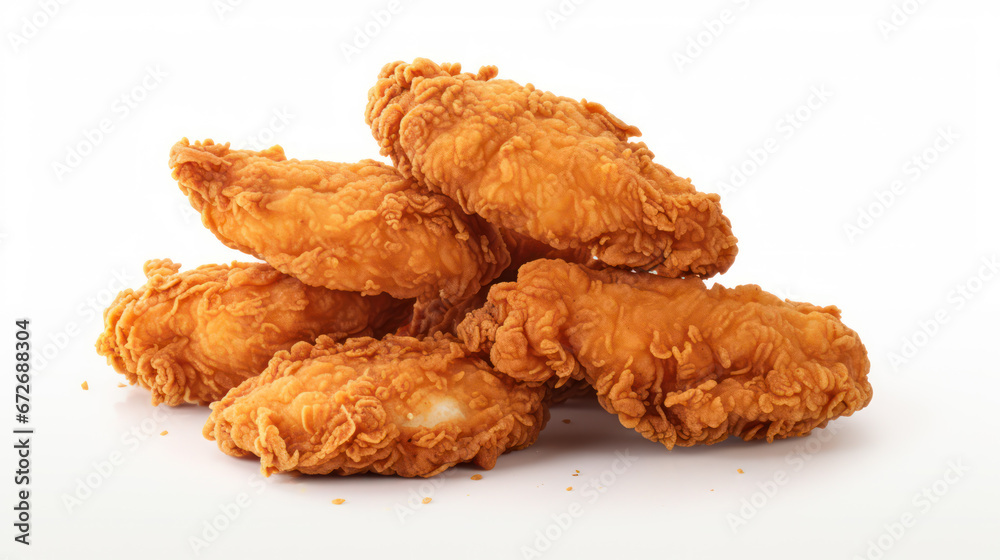 stack of photos of crispy fried chicken on a white background stack of photos of crispy fried chicken on a white background