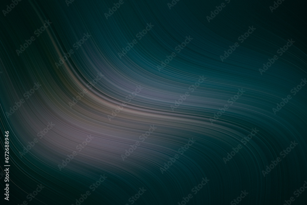 Fototapeta premium Abstract wavy background in blue, green and yellow tone.