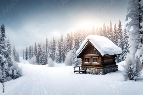 house in the snow © Muhammad