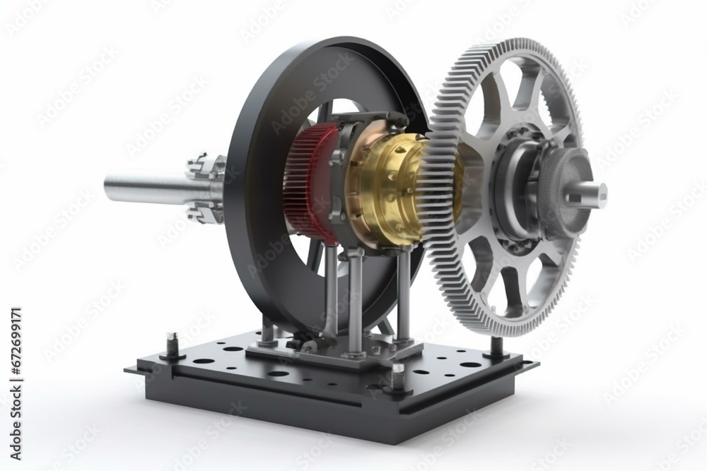 Flywheel connected to motor via shaft for energy storage