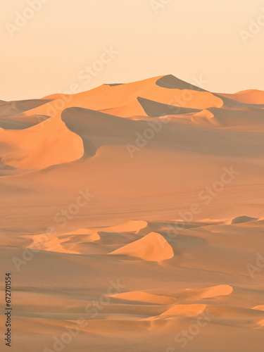 Sunrise over the desert, Peru