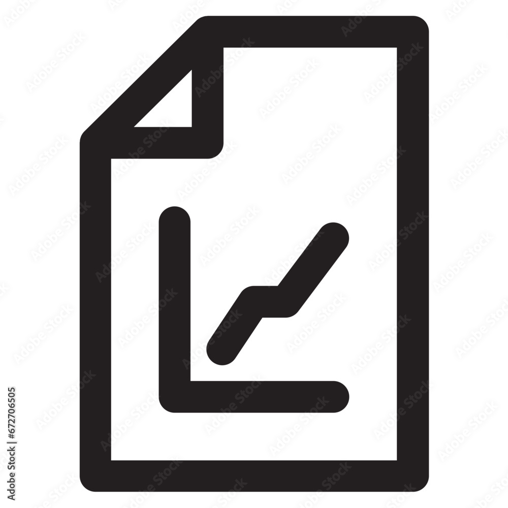 Icon of Business report file with chart