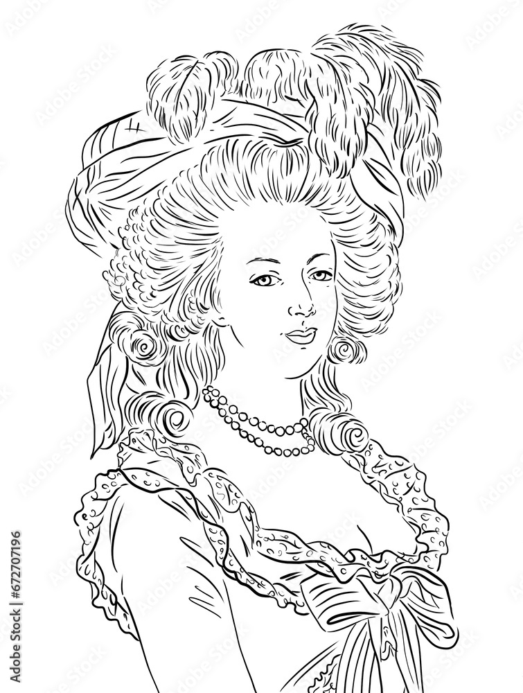 Marie Antoinette of Autria 1755-1793, queen of France	
