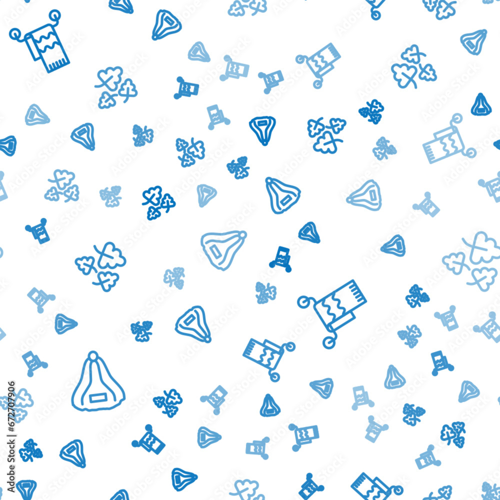 Set line Sauna hat, Towel on hanger and Oak leaf on seamless pattern. Vector Set line Sauna hat, Towel on hanger and Oak leaf on seamless pattern. Vector