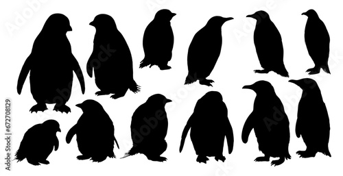 penguin silhouettes