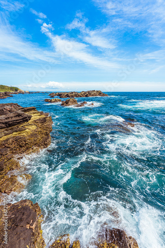 Jogashima in summer beach in japan 